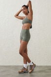Shorts - Ultra Luxe Mesh Shortie Short, SWEET GREEN - vista alternativa 1