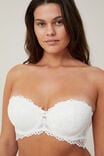 Butterfly Lace Strapless Push Up2 Bra, CREAM - alternate image 2