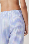 Flannel Boyfriend Boxer Pant Personalised, BLUEBERRY/WHITE/LILAC STRIPE - alternate image 2