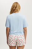 So Soft Short Sleeve Jersey Sleep Set, WINDSURFER/CHERRY BOWS - alternate image 3