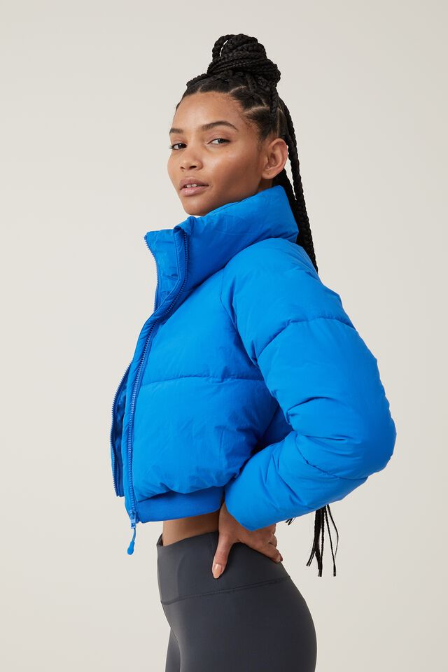 Recycled Cropped Puffer Jacket