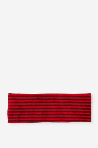 Off Duty Knit Headband, GINGERBERRY/CHARGED RED