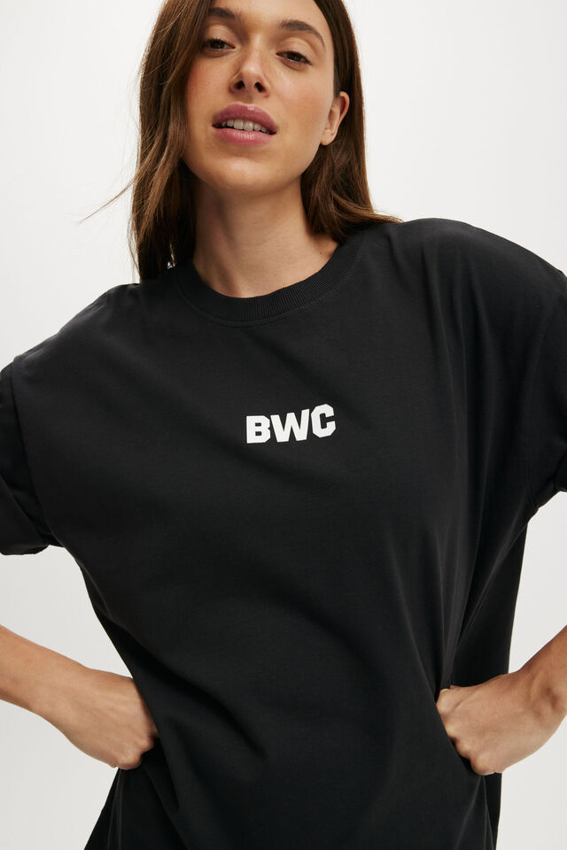 Active Graphic Tee, WASHED BLACK/BWC