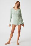Pretty Little Sleep Henley, SPRIGGY PETITE DITZY WASHED MINT