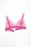 Sasha Embroidered Mesh Triangle Bralette, CUPIDS KISS - alternate image 1