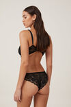 Everyday All Over Lace Cheeky Brief, BLACK - alternate image 3