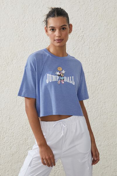 Relaxed Active Recycled Graphic T-Shirt, LCN IRIS FLOWER MARLE/MINNIE JUMP BALL