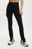 Ultra Soft Split Straight Leg, BLACK - alternate image 2