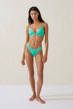 Refined High Side Brazilian Bikini Bottom, FRESH GREEN/BLANKET STITCH - alternate image 1