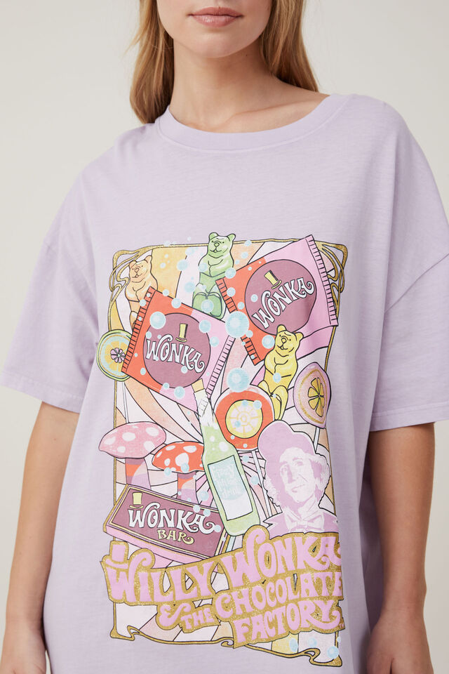 Willy Wonka 90S T-Shirt Nightie, LCN BR / WILLY WONKA WORLD
