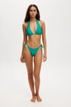 High Apex Slider Triangle Bikini Top, DEEP GREEN SHIMMER - alternate image 4
