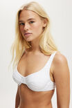 High Apex Bikini Top, WHITE JACQUARD - alternate image 2