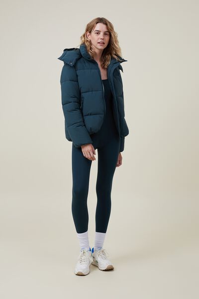 The Recycled Mother Puffer Jacket 3.0, PINE TREE