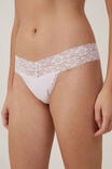 Everyday Lace Comfy Thong, SOFT ROSE - alternate image 2