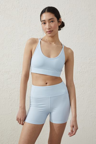 Smoothing Strappy Crop, SILKY BLUE
