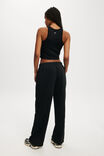 Relaxed Wide Leg Trackpant, BLACK - alternate image 3