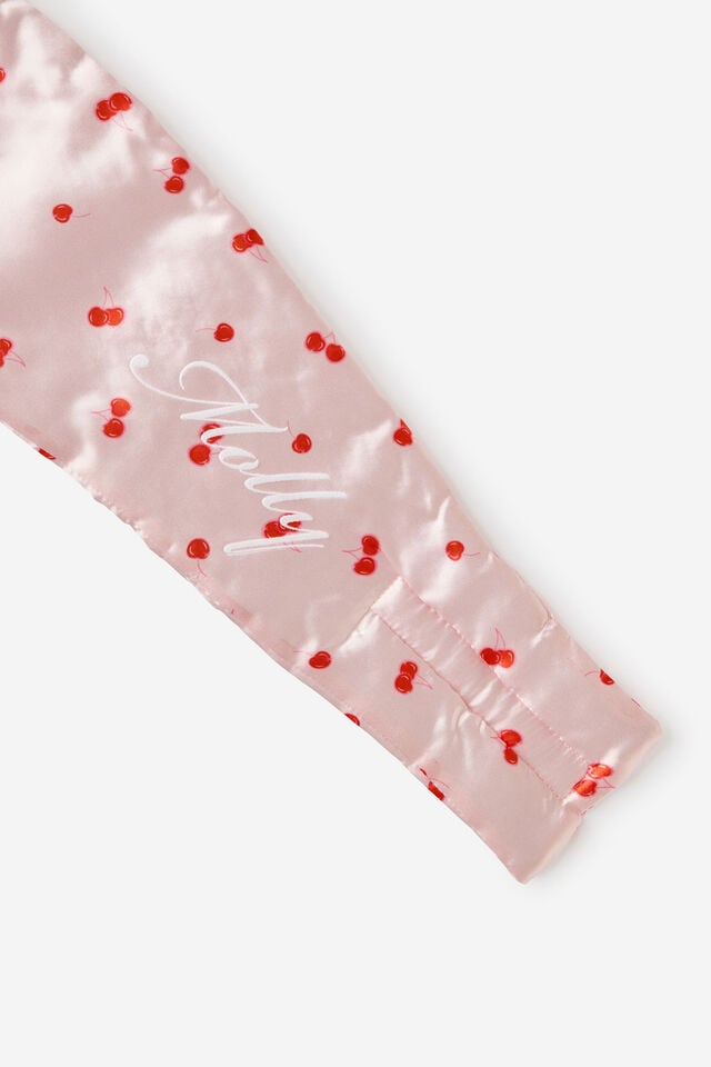 Personalised Love Satin Eyemask, SASHA CHERRY/PINK KISS