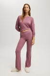 Super Soft Relaxed Flare Pant, WASHED BERRY - alternate image 1