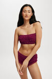 Rara Ruffle Bandeau, BOYSENBERRY - alternate image 1