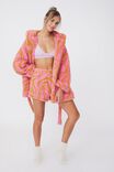 The Snuggle Robe, PINK COSMOS FLOWER WAVE