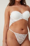 Butterfly Lace Tanga G String Brief, CREAM - alternate image 2