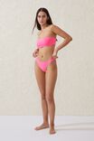 High Side Brazilian Seam Bikini Bottom, NEON PINK - alternate image 1