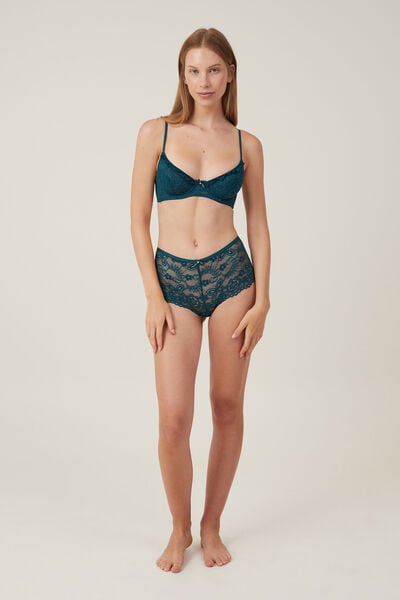 Butterfly Lace Boyshort, ENCHANTED FOREST