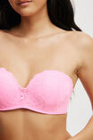 Everyday Lace Strapless Push Up 2 Bra, PINK HEAVEN - alternate image 2