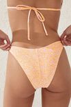 High Side Brazilian Seam Bikini Bottom, GIGI DITSY ORANGE - alternate image 2