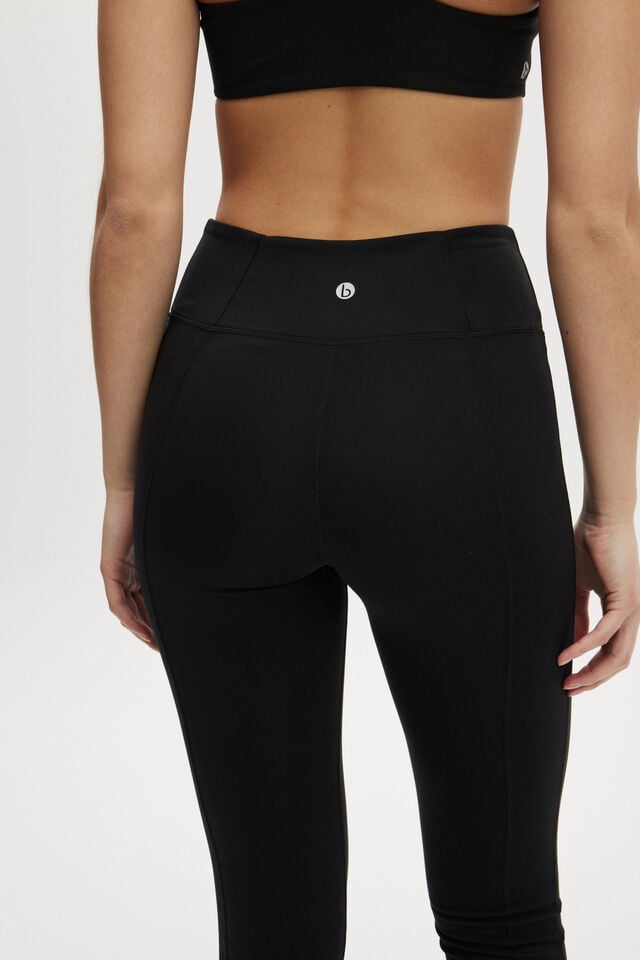 Calça - Ultra Soft Split Straight Leg, BLACK