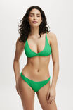 Refined High Side Brazilian Bikini Bottom, PALM LEAF CRINKLE - alternate image 4