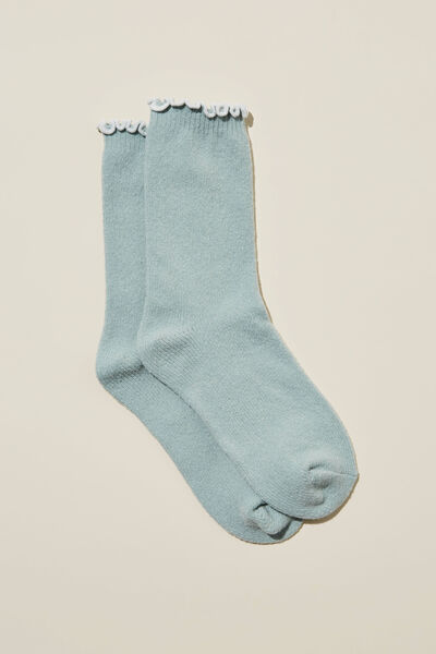 Slouch Bed Sock, WASHED MINT
