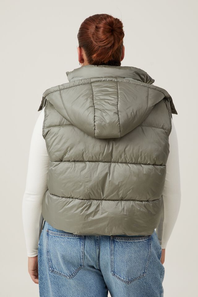 The Recycled Mother Hooded Puffer Vest 2.0