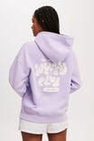 Plush Premium Graphic Hoodie, PURPLE ROSE/WELLNESS CLUB COCONUT MILK - alternate image 3