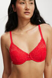 Holly Lace Lightly Lined Bra, RASPBERRY - alternate image 2