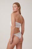 Butterfly Lace Padded Bandeau, CREAM - alternate image 3