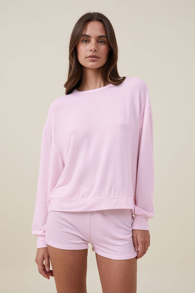 Super Soft Long Sleeve Crew, TENDER TOUCH PINK