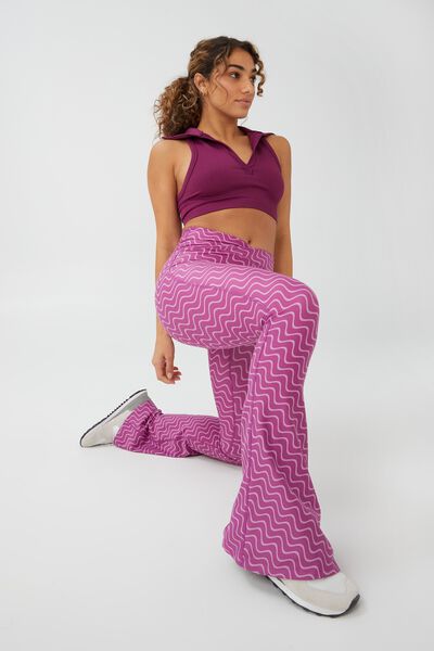 Ultra Soft Full Length Flare, DEEP ORCHID DIAGONAL WAVE