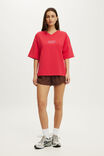 Active Graphic V-Neck Tee, CHARGED RED/RETRO - example image 4