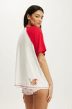 Oversized Lounge Graphic Tee, LCN LIN/LINE FRIENDS TO BROWN - example image 3