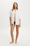 The Essential Short Sleeve Beach Shirt, WHITE - alternate image 4