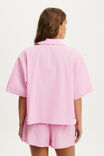 Personalised Cotton Soft Short Sleeve Set, ZOE STRIPE NOUGHTIES PINK/ROSY HAZE PINK - example image 3