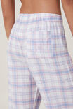Flannel Boyfriend Boxer Pant Personalised, WHITE/BLUE/PINK CHECK - alternate image 2