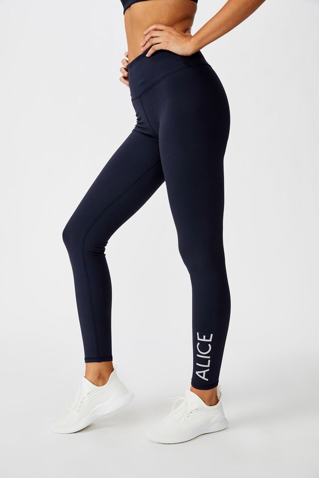 Personalised High Waist Core Tight, NAVY