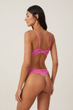 Butterfly Lace Thong Brief, CUPIDS KISS - alternate image 3