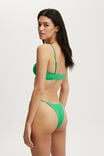 Micro Tanga Brazilian Bikini Bottom, PALM LEAF CRINKLE - alternate image 3