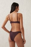 Refined High Side Brazilian Bikini Bottom, WILLOW BROWN CRINKLE - alternate image 3