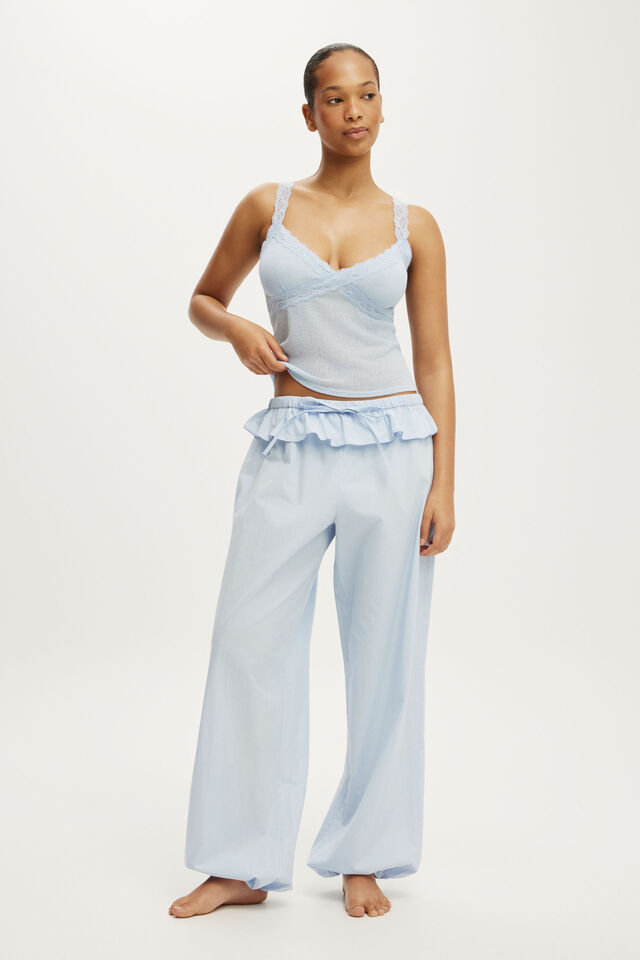 Cotton Soft Balloon Pant, VIOLET BLUE