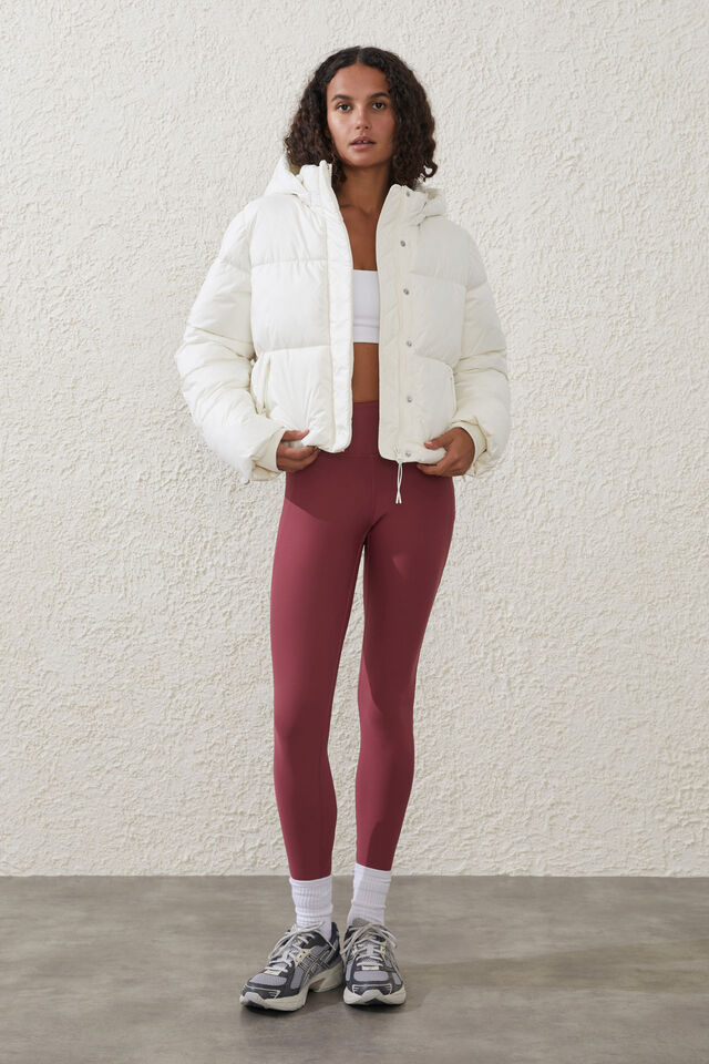 The Mother Puffer Jacket, COCONUT MILK