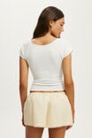 Rib Henley Tee, LIGHT GREY MARLE - example image 3